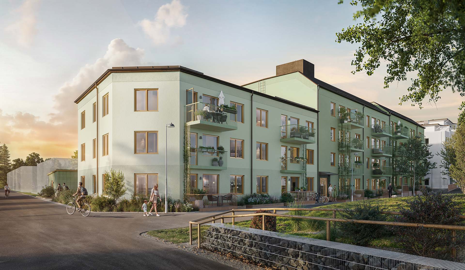 Nyproducerat bostadshus